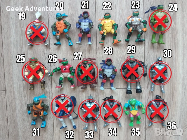 Екшън Фигурки Teenage Mutant Ninja Turtles TMNT Костенурките Нинджа, снимка 3 - Колекции - 47235429