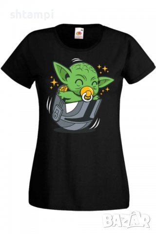 Дамска тениска Star Wars baby yoda 3,Филм,Игра,superhero,Изненада,Подарък,Повод,, снимка 2 - Тениски - 37728695