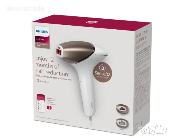 Фотоепилатор IPL Philips Lumea Series 8000 BRI945/00, Сензор Smartskin, снимка 4 - Епилатори - 48007705