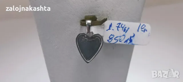 Златна висулка с Гранат и Брилянти-1,74гр/18кр, снимка 4 - Колиета, медальони, синджири - 48205896