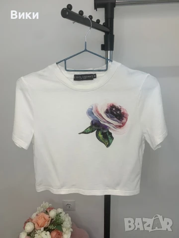 Кроп-топ DG, снимка 2 - Тениски - 50449642