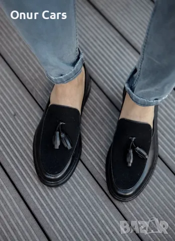 Мъжки черни ежедневни обувки /Размер 40/, снимка 3 - Ежедневни обувки - 50231043