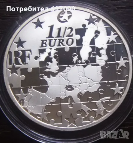 Франция - 1 1/2 евро 2004, снимка 2 - Нумизматика и бонистика - 48958863