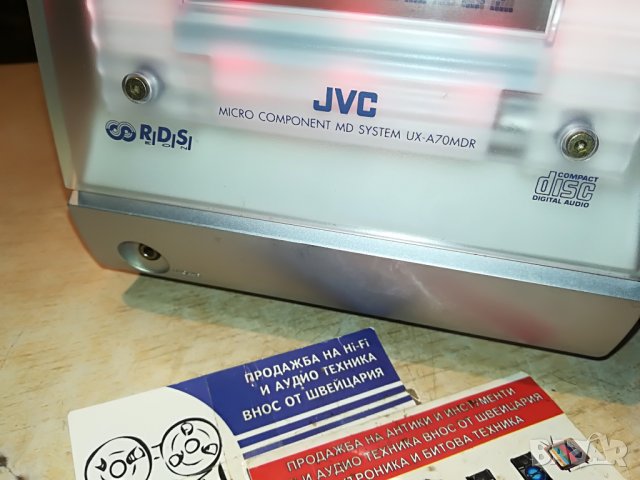 jvc color face-minidisc receiver germany 1307212047, снимка 7 - Ресийвъри, усилватели, смесителни пултове - 33511160
