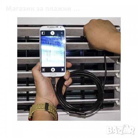 Ендоскоп за телефон с андроид, Водоустойчива ендоскопска камера за смартфон, компютър - КОД 1244, снимка 7 - Селфи стикове, аксесоари - 28575992