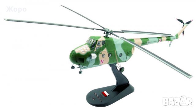 Хеликоптер AMERCOM -- MIL MI - 4A 1:72 Poland., снимка 1 - Колекции - 28065138