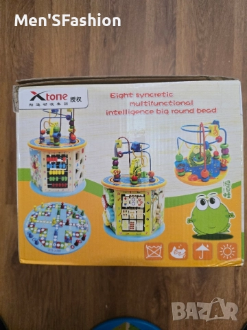 Интерактивна дървена играчка 8 в 1, снимка 2 - Образователни игри - 51616240