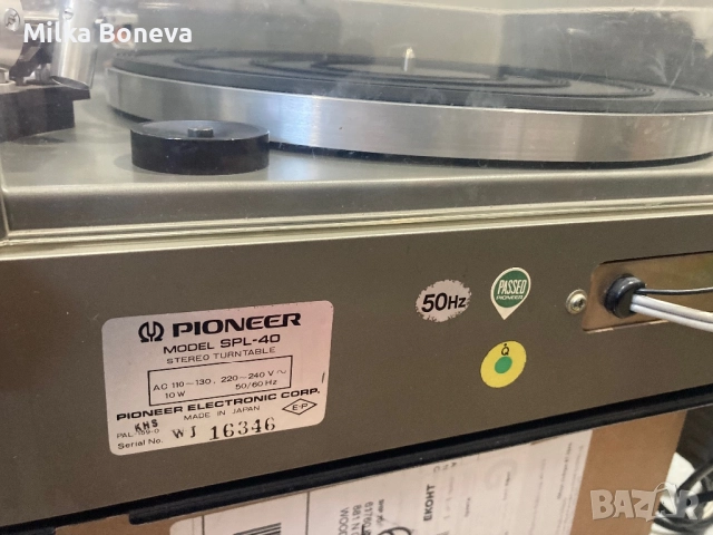 Pioneer SPL 40, снимка 8 - Грамофони - 52958068