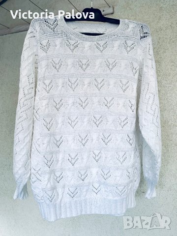 Много красива блуза или летен пуловер 100% памук, снимка 10 - Блузи с дълъг ръкав и пуловери - 40452701