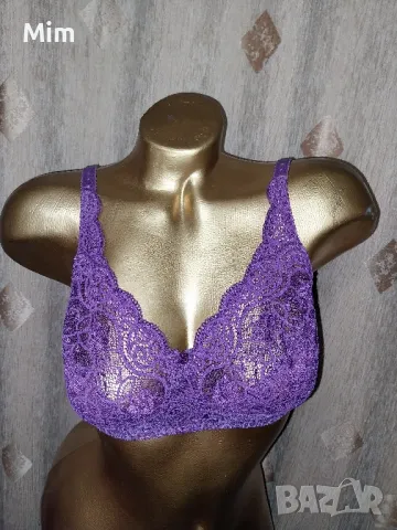 Triumph 85 B Лилав дантелен сутиен , снимка 3 - Бельо - 48973027
