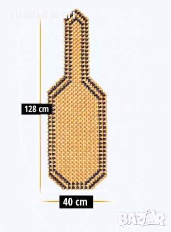 1 БРОЙ Универсален масажор подложка за седалка с дървени топчета бежово кафяво, снимка 5 - Аксесоари и консумативи - 43708489
