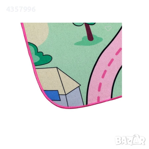 Детски килим за детска стая, Правоъгълен, Сив, Розов, снимка 5 - Мебели за детската стая - 52085674