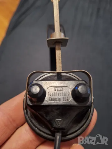 ретро слушалки VEB FUNKTECHHIK Leipzig DDR, снимка 2 - Антикварни и старинни предмети - 49730523