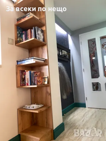 Ръчно изработена етажерка за книги,колекции или цветя, снимка 4 - Етажерки - 48730375