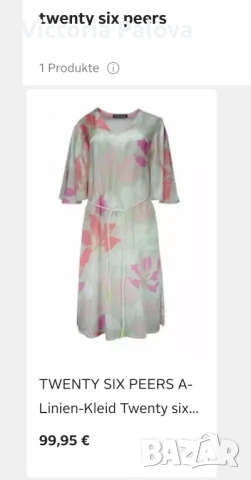 Модерна ленена рокля TWENTY SIX PEERS 100% лен, снимка 14 - Рокли - 50854097