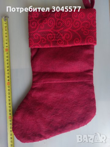 Голям коледен чорап, снимка 2 - Декорация за дома - 39358033