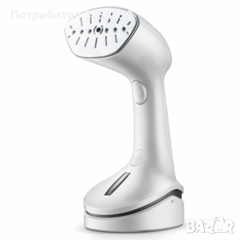 Уред за вертикално гладене с пара Rosberg, 1000W, 200 мл., Бял