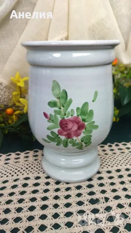 Керамична ваза , снимка 2 - Вази - 49724159