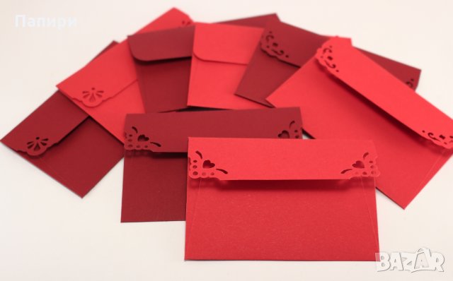 Пликове за покани, картички, ваучери, писма. Цветни пликове различни размери, снимка 7 - Покани - 33080883