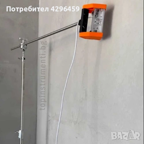 Контролна работна лампа с метален статив с подвижно рамо, снимка 4 - Шлайфмашини - 52810838