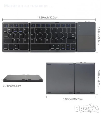 Безжични мини блутут клавиатури за смартфони и таблети + USB кабел, снимка 6 - Селфи стикове, аксесоари - 15649395