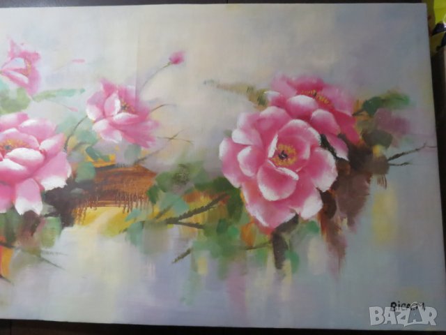 картина с цветя - красотата и нежността  на природата - прекрастно допълнение към вашия огро, снимка 2 - Картини - 28382686