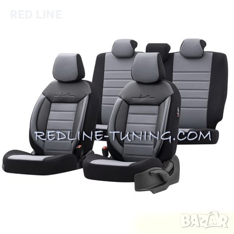 Тапицерия за седалки Comfortline CMF206 Черно/Сиво, снимка 4 - Аксесоари и консумативи - 43830987