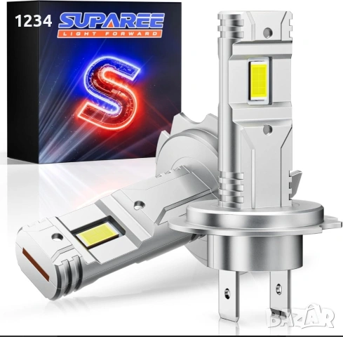 SUPAREE H7 LED крушки – 6500K, 30000LM, Canbus, 2 бр. – Нови