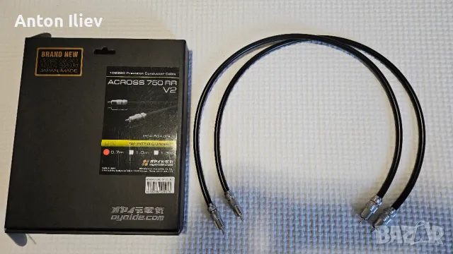 Oyaide ACROSS 750 RR V2 RCA interconnect Cable 0,7m, снимка 3 - Аудиосистеми - 49832342