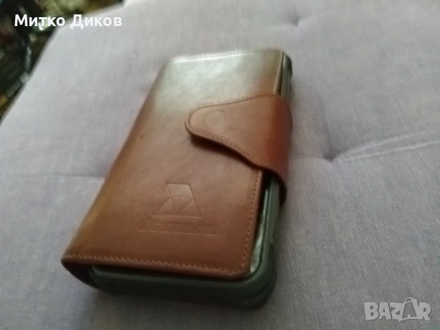 Gino Ferrari нов марков портфейл чантичка естествена кожа 16х10см и преградата за мобилен 75х150мм, снимка 11 - Портфейли, портмонета - 51422501