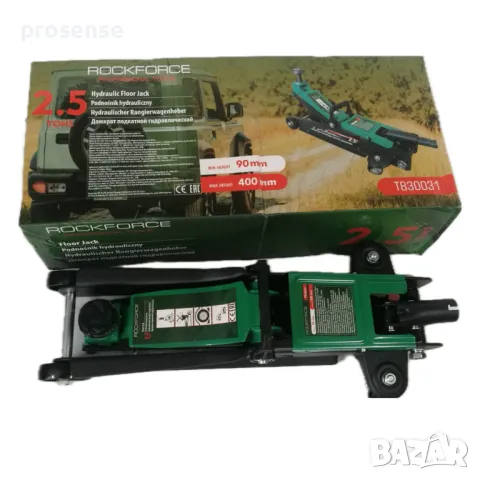 Крик 2.5 тона 90/400мм с винт за регулиране на височината RockForce , снимка 3 - Аксесоари и консумативи - 39268126