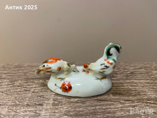 Статуетка „Кокошка и петел“. Миниатюра. Барановка.