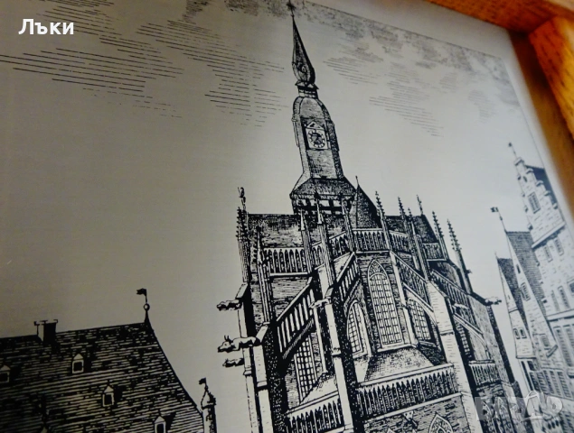 Оригинална литография Grasoli Solingen на стария Osnabrück. , снимка 6 - Антикварни и старинни предмети - 53371076