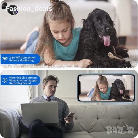 Нова Шпионска мини скрита камера за сигурност / наблюдение 1080P HD, снимка 5 - HD камери - 38322791