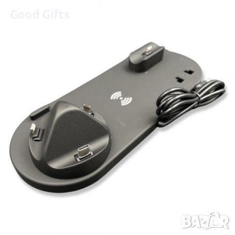 5в1 Безжично зарядно с докинг станция, снимка 3 - Безжични зарядни - 43087492