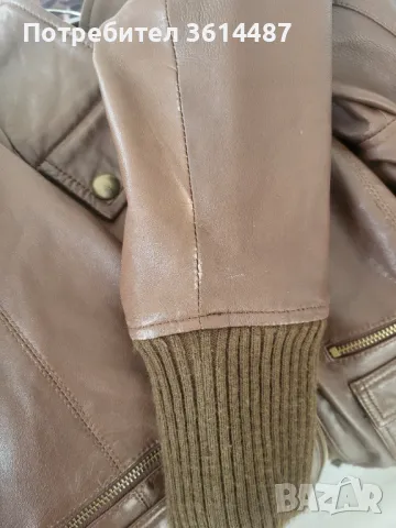 Дамско яке-естествена кожа MANGO, снимка 5 - Якета - 49878715