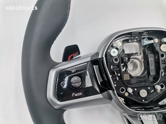 M Спортен волан Red BMW 5 G60 G61 7 G70 X3 G45 Пера Boost M Power, снимка 6 - Части - 49096701