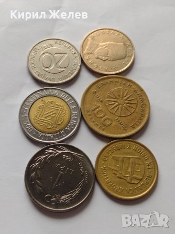Лот монети от цял свят 6 броя АРЖЕНТИНА, СЛОВЕНИЯ, ГЪРЦИЯ ЗА КОЛЕКЦИЯ ДЕКОРАЦИЯ 30732