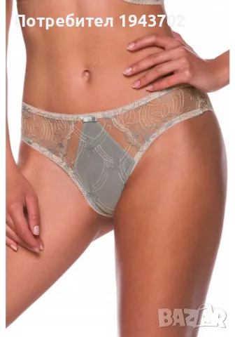 Дантелени бикини в сив цвят 2254