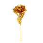 Подаръчен комплект Роза златна SS000152 Вечна златиста роза в подърчна кутия, снимка 2