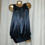 SPARKZ S/M Черна сатенена рокля , снимка 1 - Рокли - 43540946