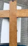 Дървен кръст с бронзова фигура Разпятие Христово , снимка 7
