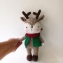 Коледно еленче, плетени играчки, играчки за деца, коледен подарък за дете, ръчна изработка , снимка 3