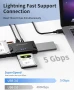 USB 3.0 към IDE и SATA адаптер, четец на твърди дискове универсален 2,5"/3,5" инчов HDD/SSD 12V/2A, снимка 3