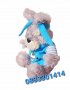 Плюшено куче 20см с дрехи , снимка 2