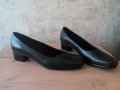 Черни нови дамски обувки от естествена кожа №41, снимка 1 - Дамски ежедневни обувки - 34743789