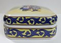 Кутия от керамика, репродукция на Френско народно изкуство, Fa ïence de Quimper., снимка 3
