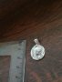 Сребърен медальон Св. Богородица, снимка 1 - Колиета, медальони, синджири - 33041275
