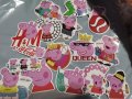50 бр peppa pig пепа пиг самозалепващи лепенки стикери за украса декор картонена торта и др, снимка 3