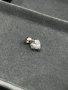 Сребърна висулка с диамантено сърце, снимка 1 - Колиета, медальони, синджири - 43836333